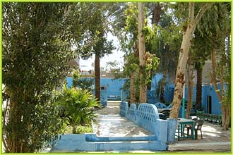 Courtyard and garden of the hotel