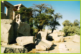 Forecourt of the Ramesseum